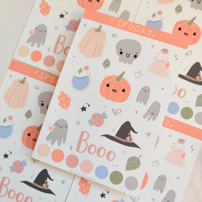 Spooky Halloween Sticker Sheet