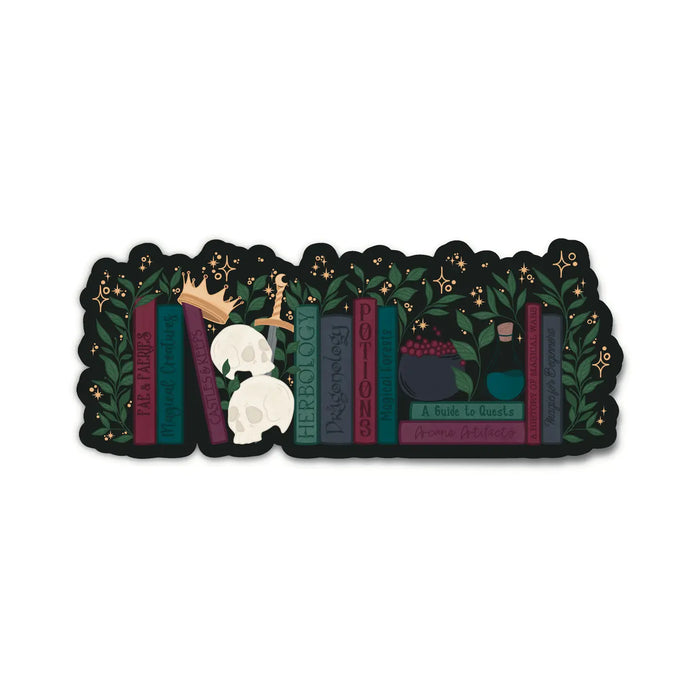 Dark Fantasy Bookshelf Bookmark