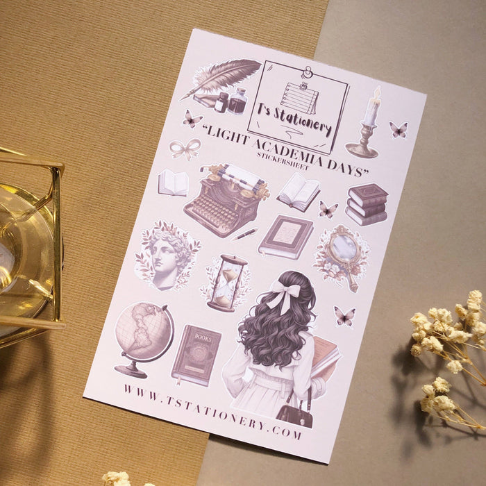 Light Academia Days Sticker Sheet