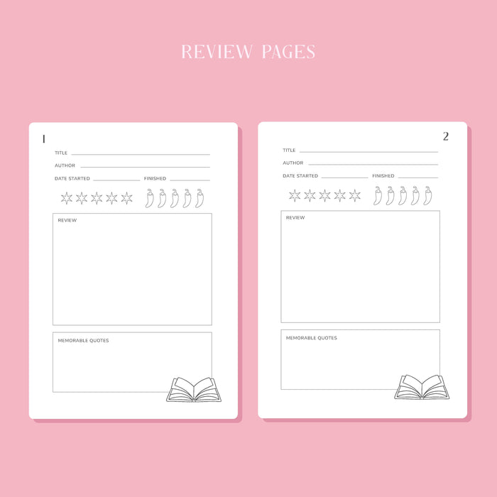 Romantasy Reading Journal