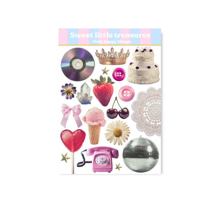 Sweet Little Treasures A6 Sticker Sheet