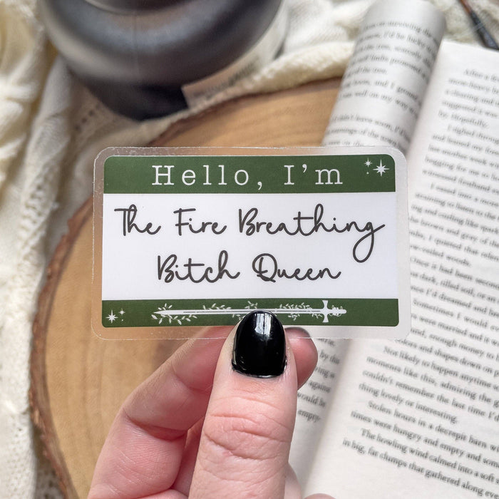 Fire Breathing Queen Vinyl Sticker | Throne of Glass