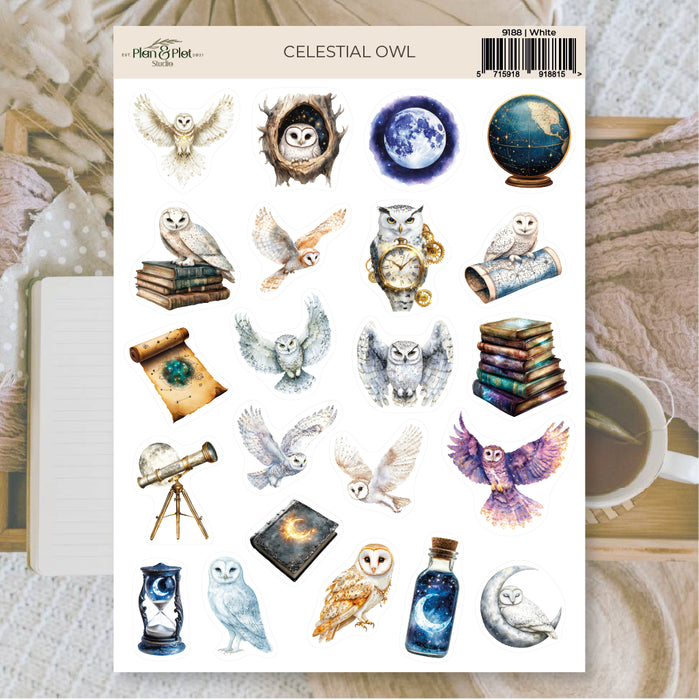 Celestial Owl Sticker Sheet
