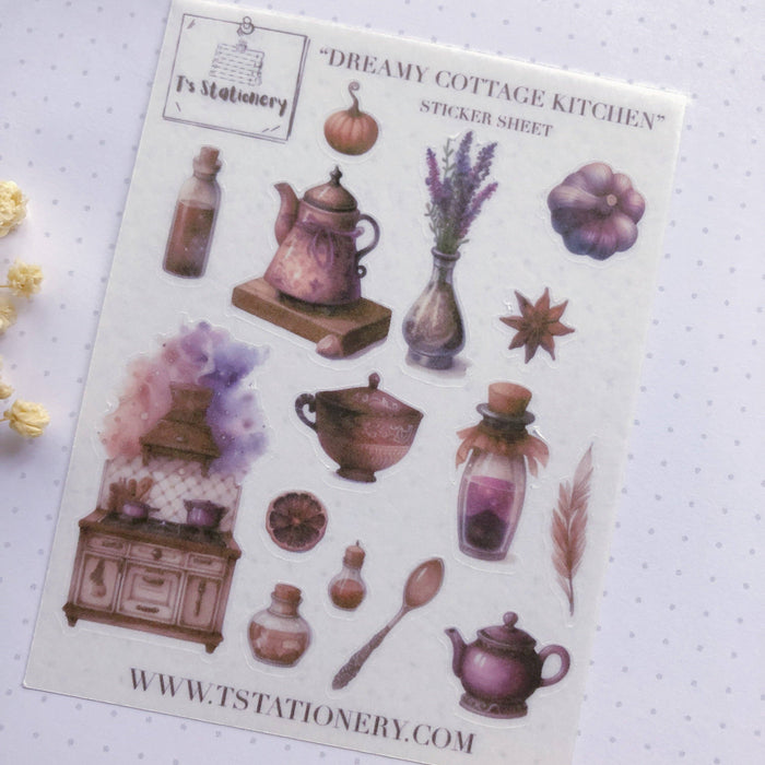 Dreamy Cottage Kitchen Mini Washi Sticker Sheet