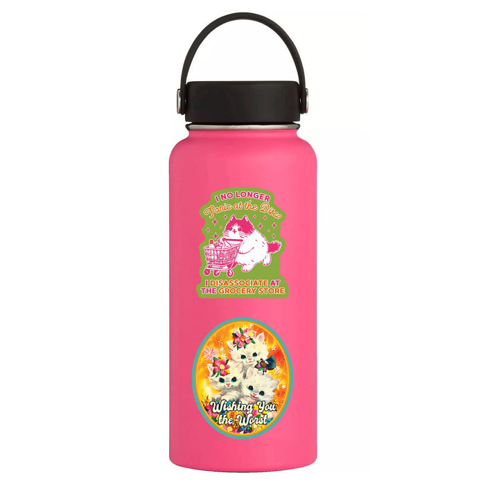 Grocery Store Cat Vinyl Sticker