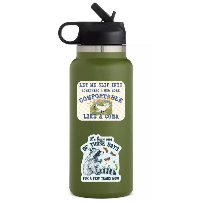 One of Those Days Raccoon Vinyl Sticker