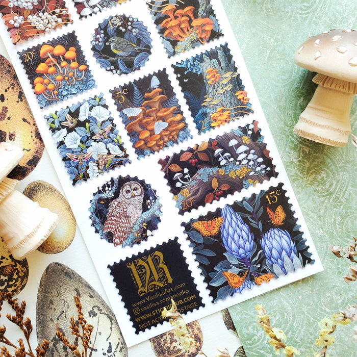 Enchanted Forest Blooms Sticker Sheet