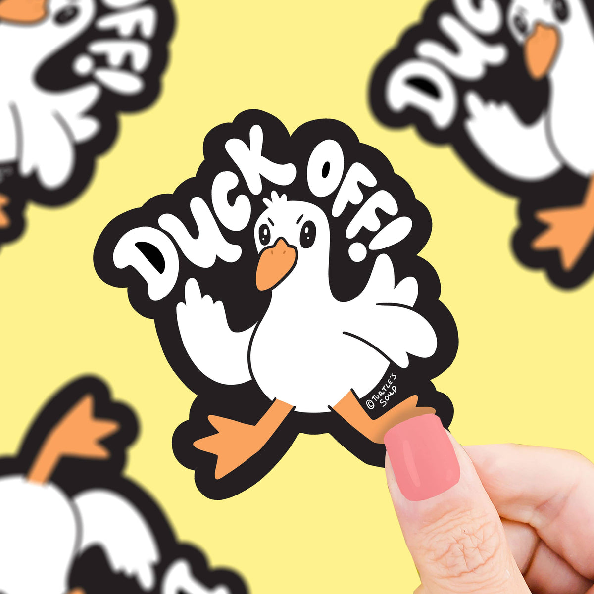 Duck Off Vinyl Sticker — WashiGang