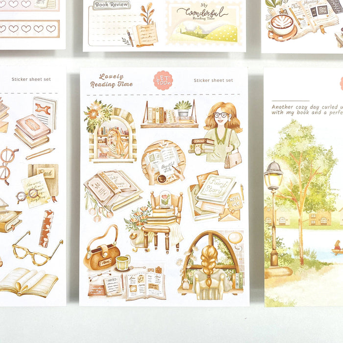 Lovely Reading Time Sticker Set - 5 Sheets