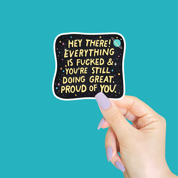 Hey There! Vinyl Sticker