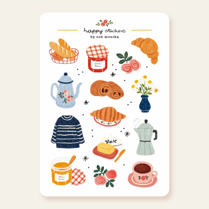 French Breakfast - Sticker Sheet