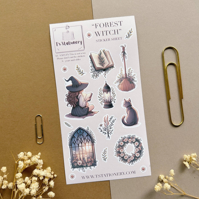 Forest Witch Sticker Sheet