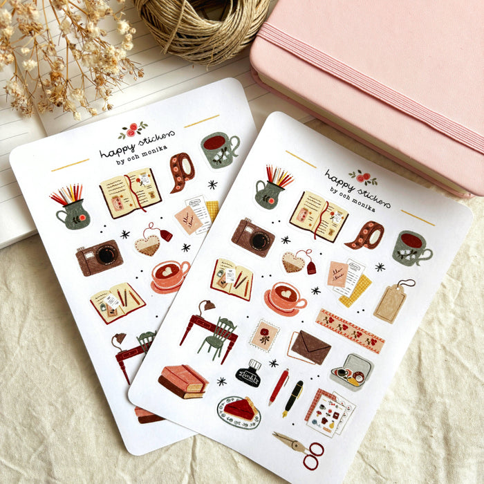 Cozy Journaling - Sticker Sheet