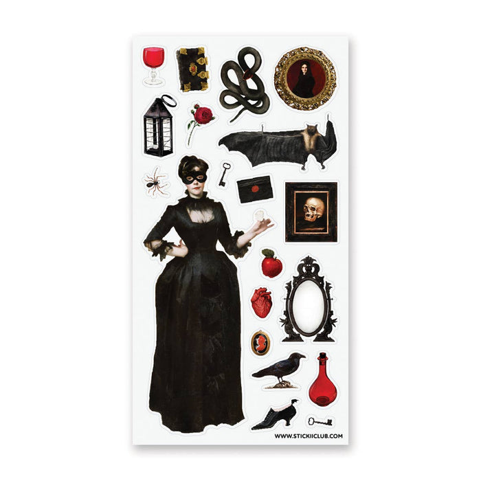 Victorian Vampiress Sticker Sheet