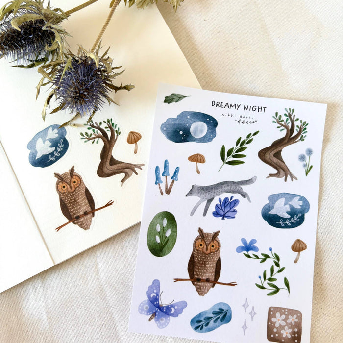 Sticker Sheet - Dreamy Night