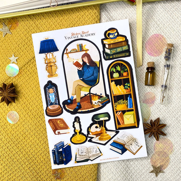 Vintage Academy Sticker Sheet