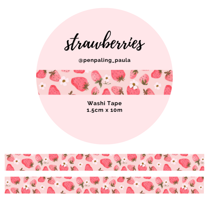 Strawberries - Washi Tape