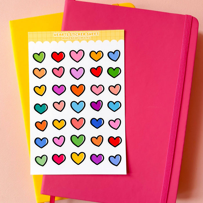 Hearts Sticker Sheet