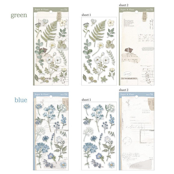 Mind Wave 'Paper & Plant' Series Stickers - Blue