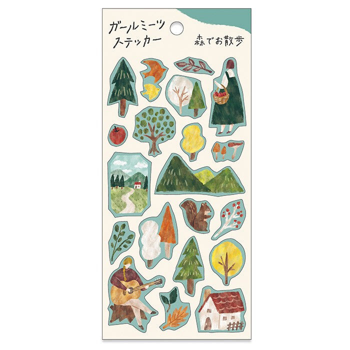 Mind Wave Stickers - Walking in the Forest