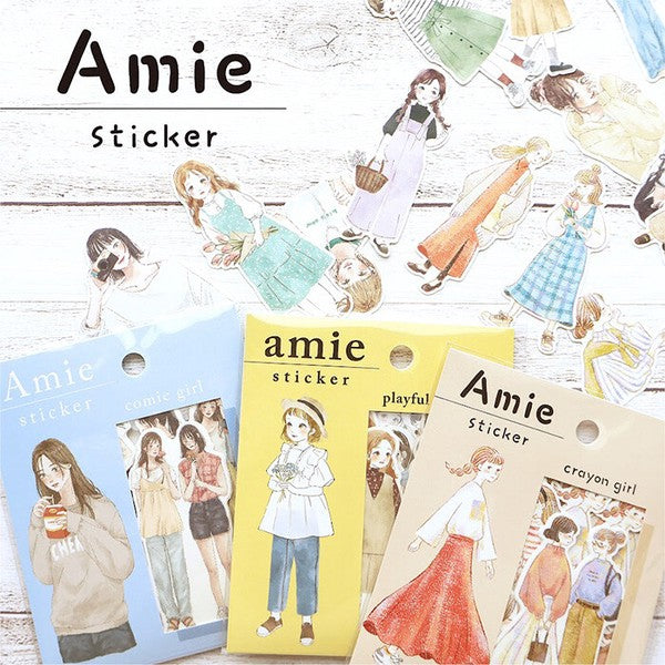 Mind Wave 'Amie' Stickers - Playful Girl