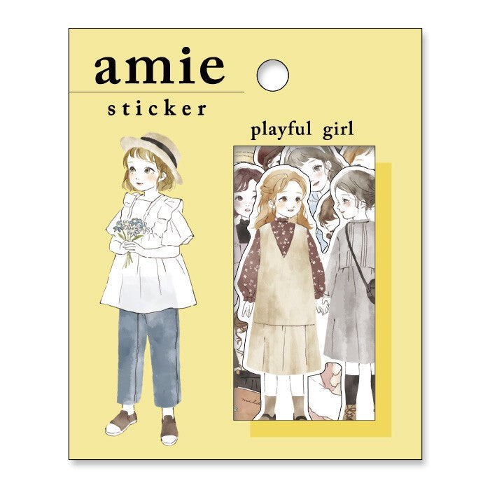Mind Wave 'Amie' Stickers - Playful Girl