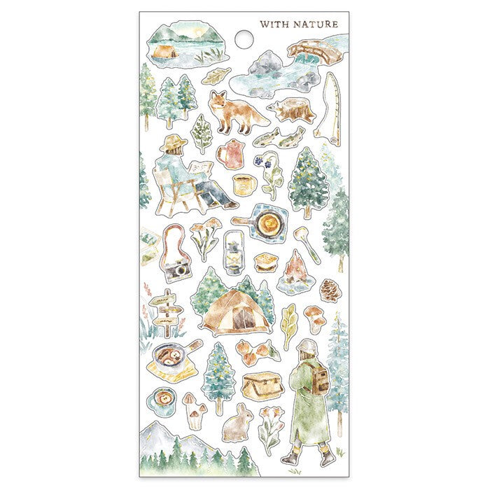 Mind Wave 'With Nature' Series Stickers - Hiking | WashiGang Australia