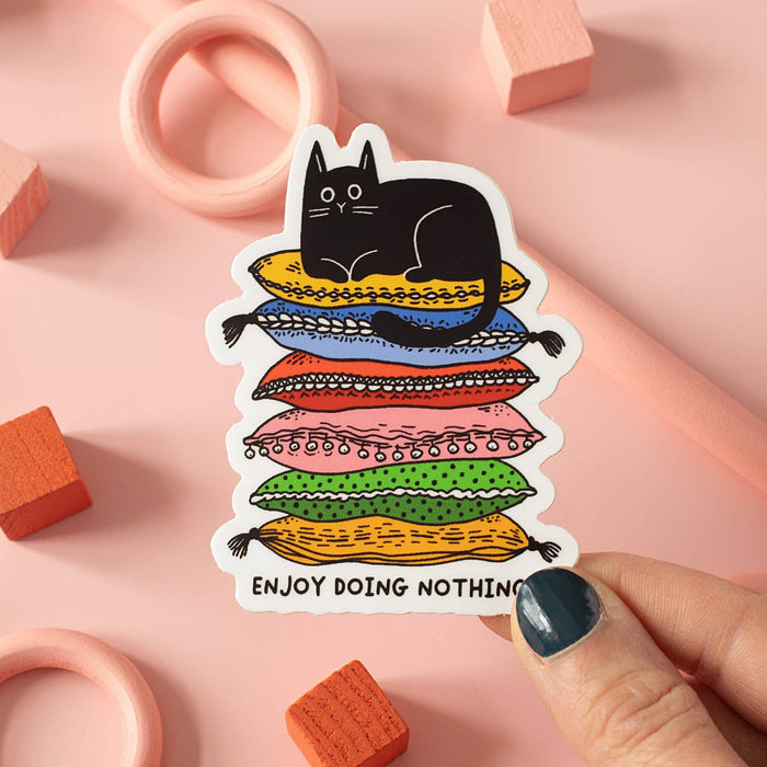 Enjoy Doing Nothing Vinyl Sticker