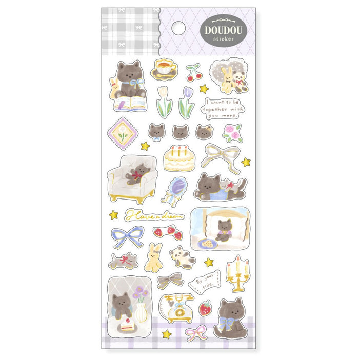 Mind Wave 'DOUDOU' Series Stickers - Black Cat