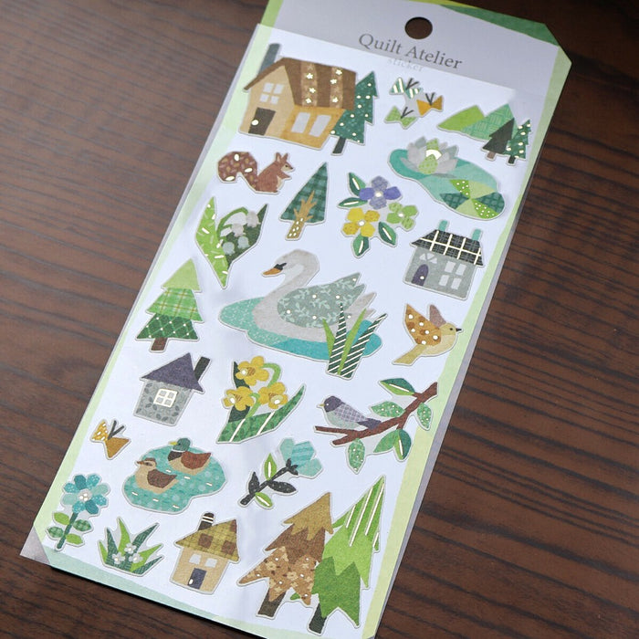 Mind Wave 'Quilt Atelier' Series Stickers - House Near The Lake