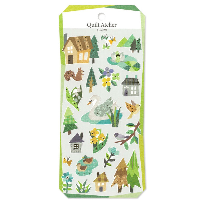 Mind Wave 'Quilt Atelier' Series Stickers - House Near The Lake