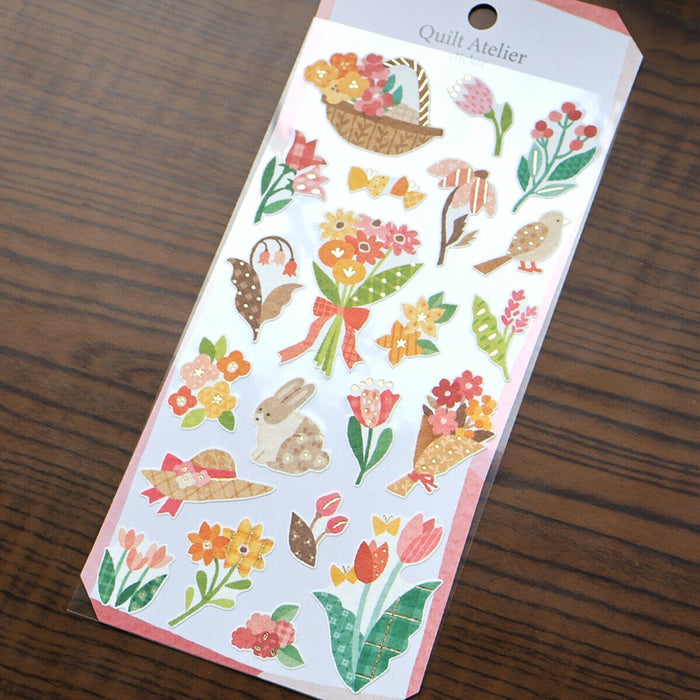 Mind Wave 'Quilt Atelier' Series Stickers - Late Afternoon Flower Garden