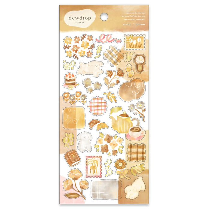 Mind Wave 'Dewdrop' Series Stickers - Brown