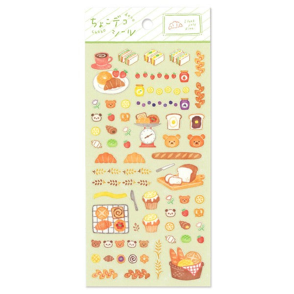 Mind Wave 'Choko Deco' Series Clear Stickers - Bread
