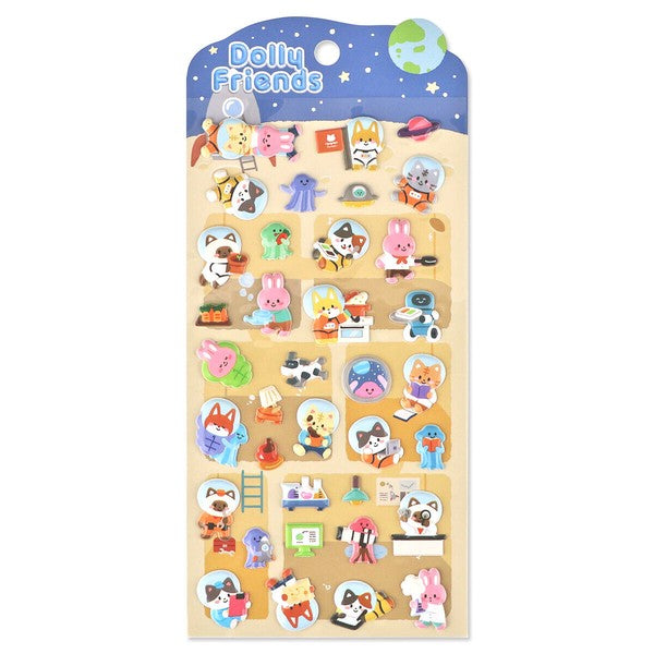 Mind Wave 'Dolly Friends' Series Puffy Stickers - Moon