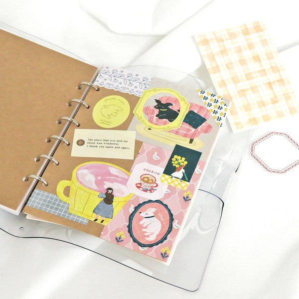 Mind Wave 'Yori-Dori' Series Flake Stickers - Shooting Star in Evening Sky