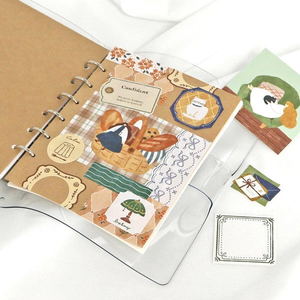 Mind Wave 'Yori-Dori' Series Flake Stickers - Bread Basket