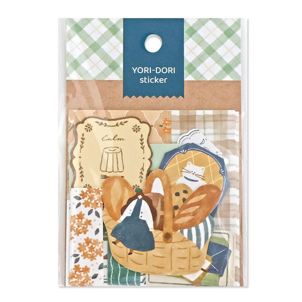Mind Wave 'Yori-Dori' Series Flake Stickers - Bread Basket
