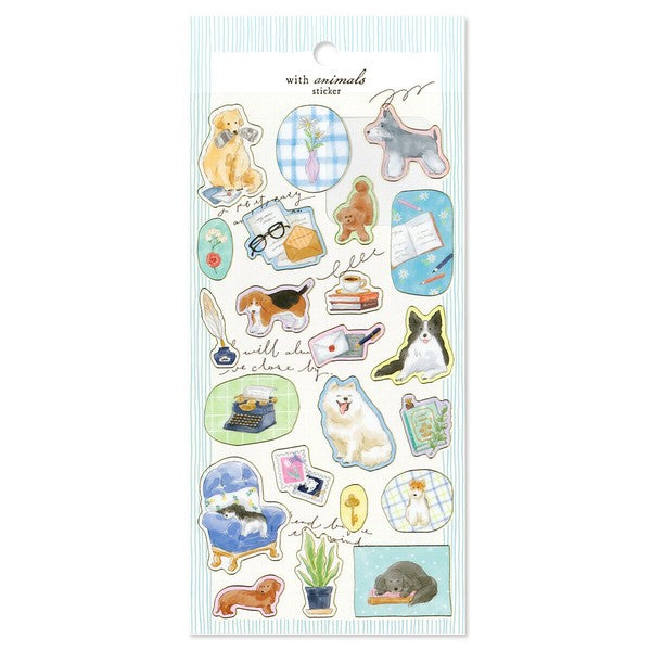 Mind Wave 'With Animals' Series Clear Stickers - Canine