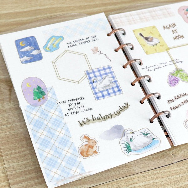 Mind Wave 'With Animals' Series Clear Stickers - Swan