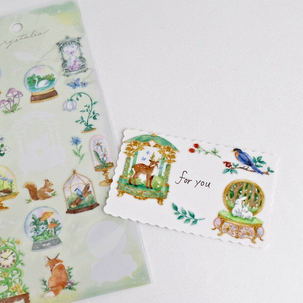 Mind Wave 'Crystalia' Series Clear Stickers - Plant