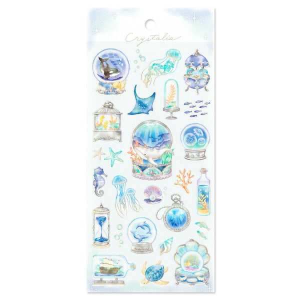 Mind Wave 'Crystalia' Series Clear Stickers - Sea