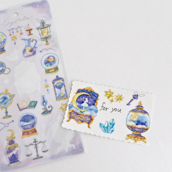 Mind Wave 'Crystalia' Series Clear Stickers - Night