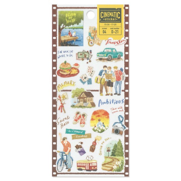 Mind Wave 'Cinematic' Series Clear Stickers - Boy