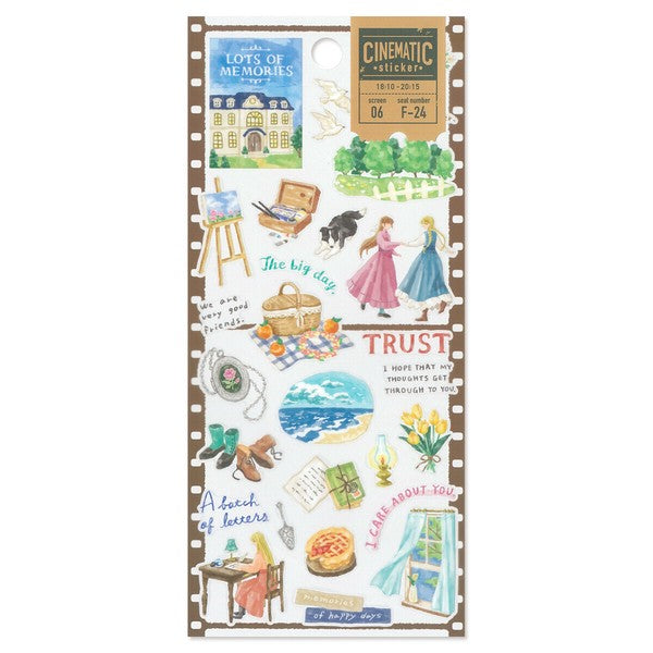 Mind Wave 'Cinematic' Series Clear Stickers - Girl