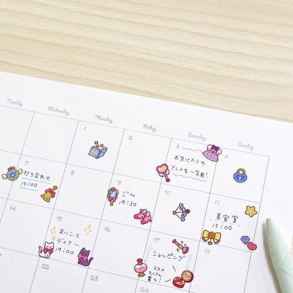 Mind Wave 'Poppin' Jam' Series Clear Stickers - Magical