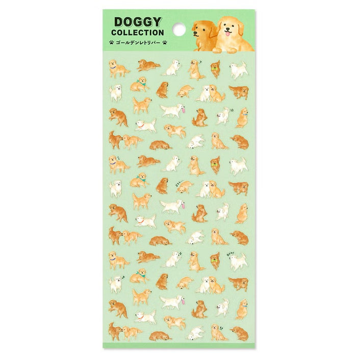 Mind Wave 'Doggy' Series Clear Stickers - Golden Retriever