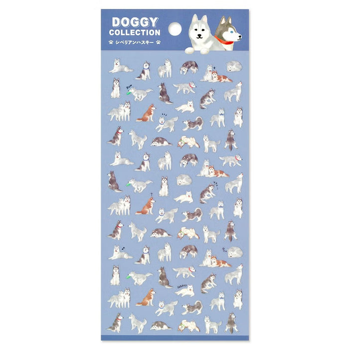 Mind Wave 'Doggy' Series Clear Stickers - Siberian Husky