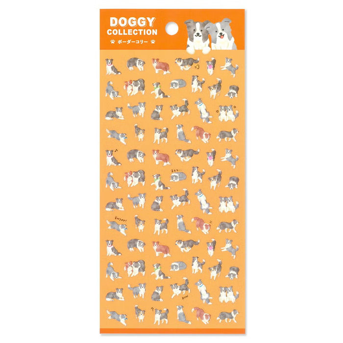 Mind Wave 'Doggy' Series Clear Stickers - Border Collie