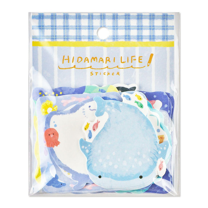 Mind Wave 'Hidamari Life' Series Flake Stickers - Aquarium
